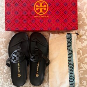 Tory Burch Black Sandals - size 9 - New with box